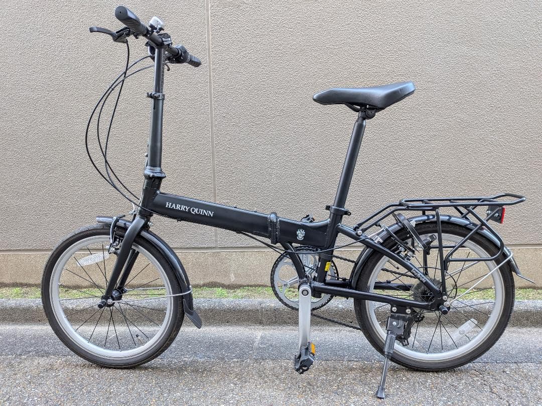 HARRY QUINN 折りたたみ自転車 ブラック　ハリークイン　ロングブライト