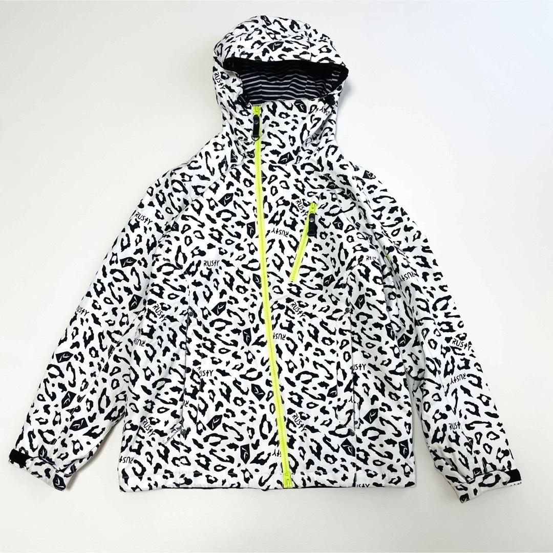 6727 ラスティー　上下セット　ジャケット　ヒョウ柄　カーゴパンツ　スノボ