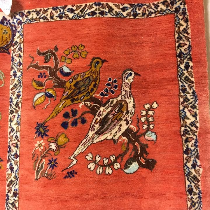 値下げ‼️ ペルシャ絨毯 タペストリー 最高級 クム産 Mジャムシーディ 保証書付