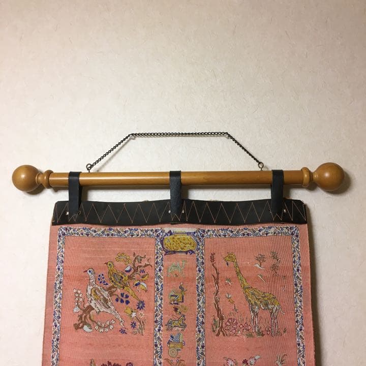 値下げ‼️ ペルシャ絨毯 タペストリー 最高級 クム産 Mジャムシーディ 保証書付