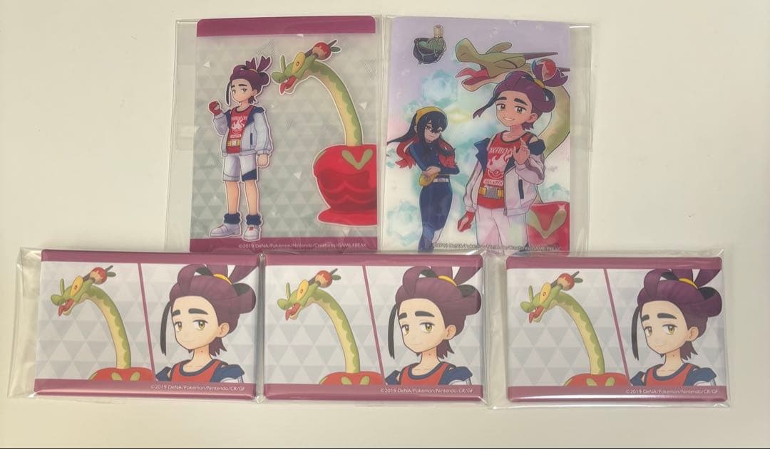 ポケモンマスターズEX ポケマス スグリ まねきねこ 缶バッジ クリアカード