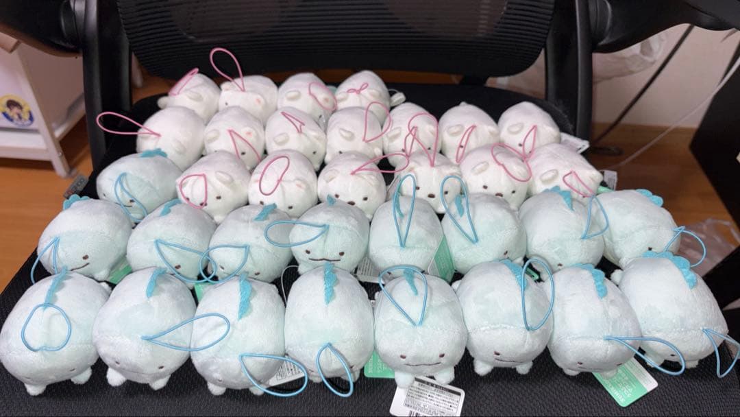 【新品】すみっコぐらし うつぶせゴムひも付きぬいぐるみマスコット 104個セット