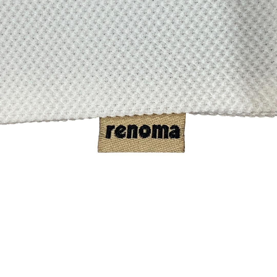 RENOMA GOLF レノマゴルフ 半袖 ポロシャツ XL ホワイト ブラック