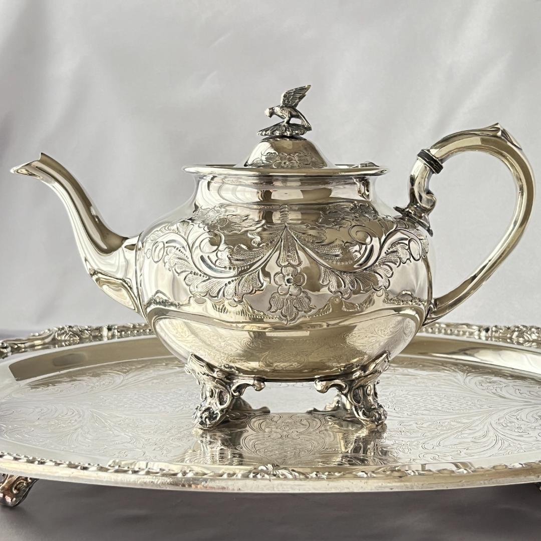 【Harts The Silversmiths】 ファルコンのティーセット 3点