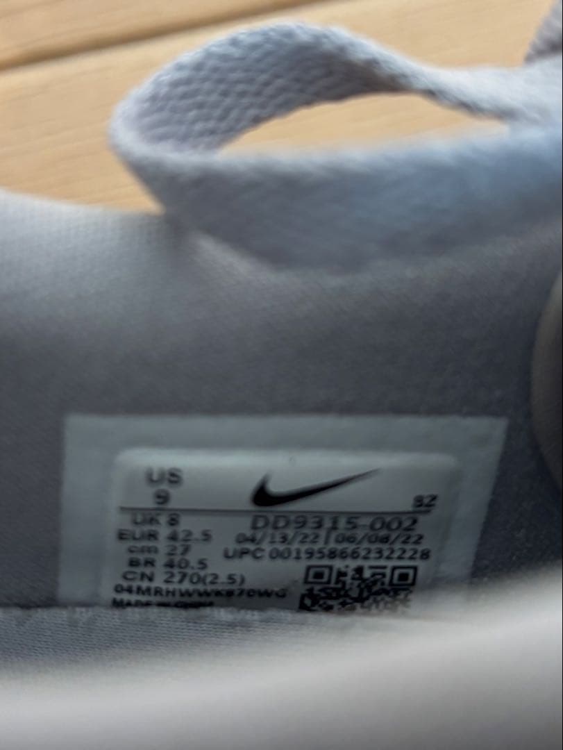 シューズ(男性用) airjordan 1 LOW G wolf gray