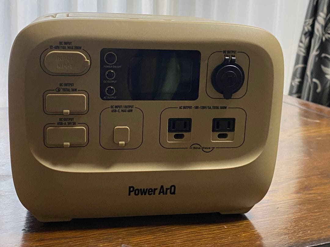 Power ArQ ポータブル電源 555Wh