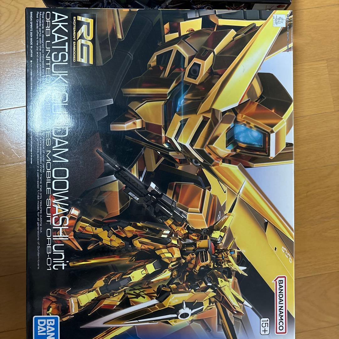 RGアカツキガンダム & HGライジングフリーダムガンダムセット