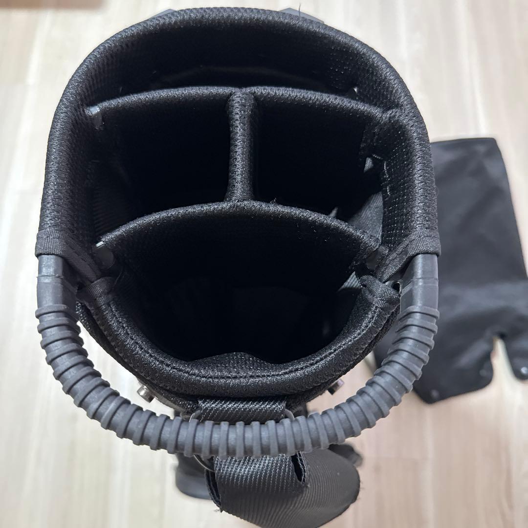 【2024購入】パーリーゲイツ　キャディバッグ　ブラック　黒　軽量　スタンド式