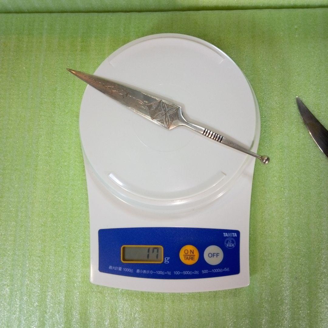 ニジェール？　錫製？　ペーパーナイフ　レア　希少　2本セット　アンティーク