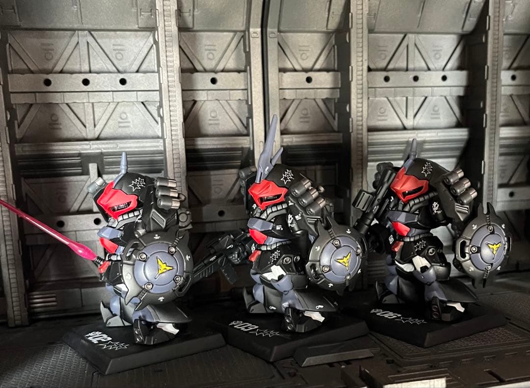 ガンダムコンバージ　黒い3連星　ヤクトドーガ　リペイント