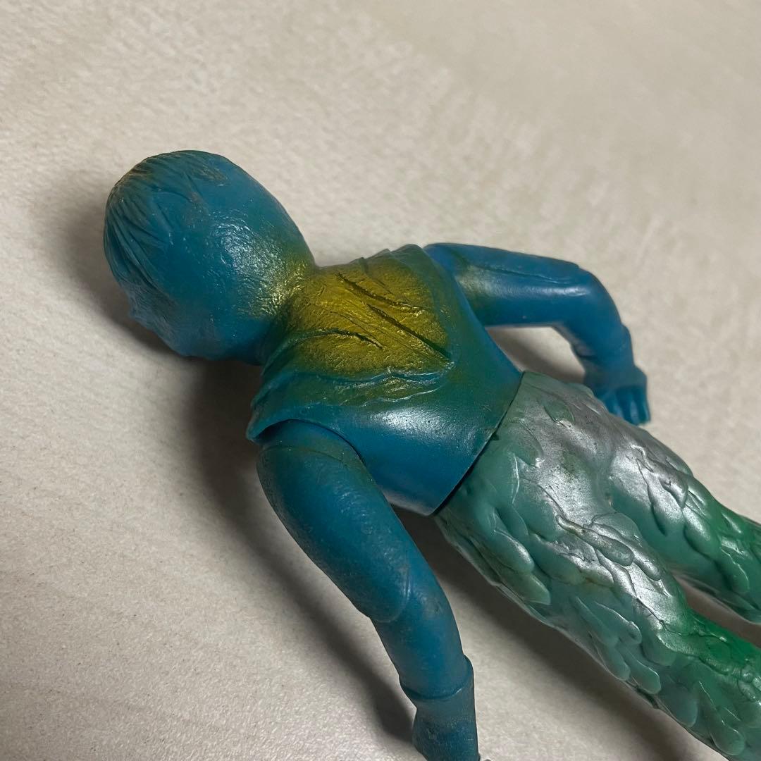 鉄人タイガーセブン　カッパ原人　ソフビ人形