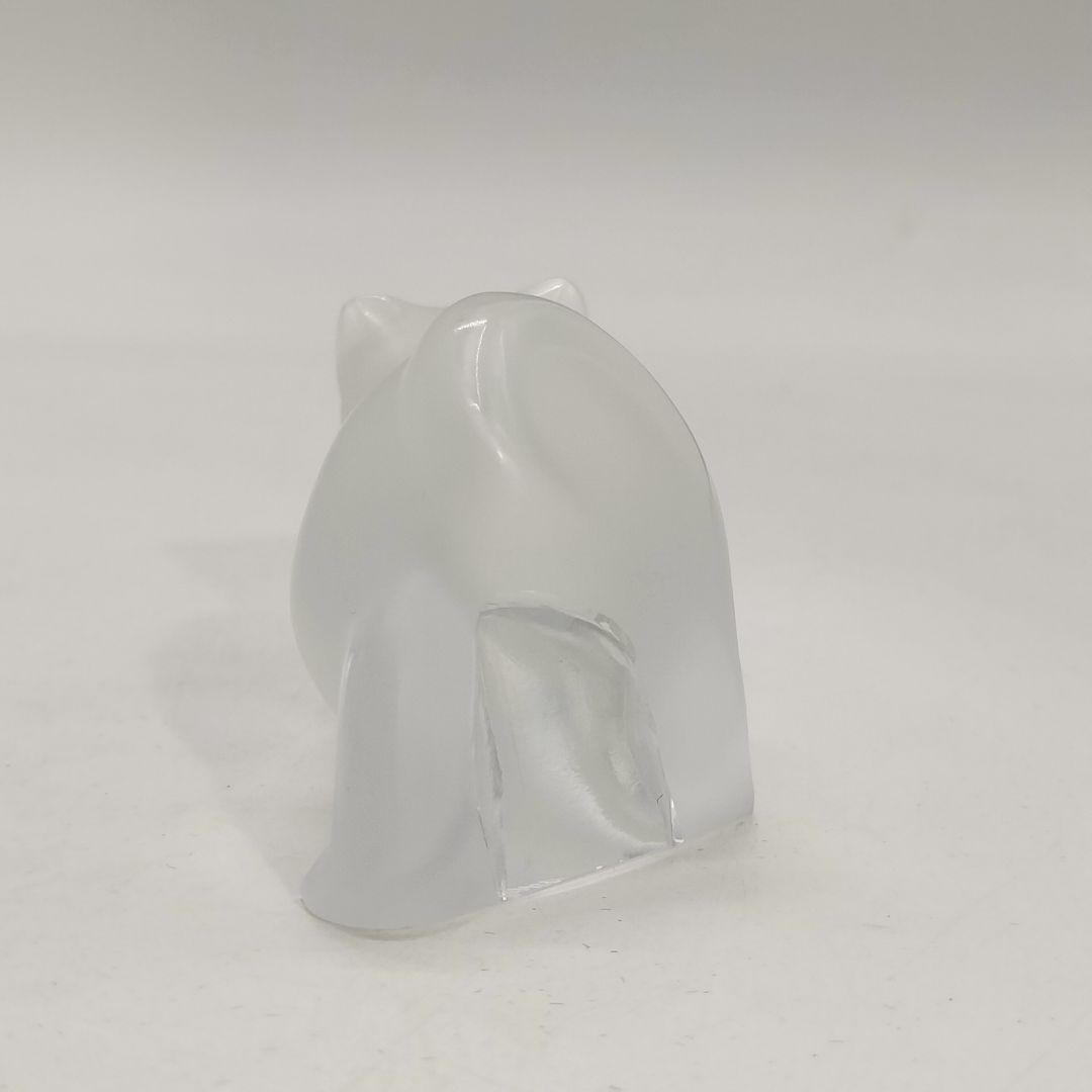 LALIQUE ラリック 伸びする猫 ガラス 置物 オブジェ