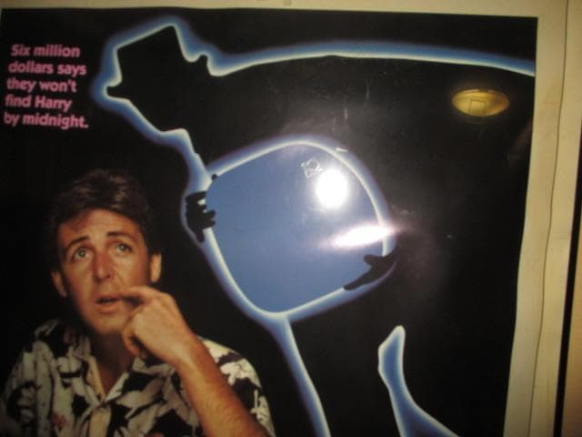 paul mccartney give my.. (RAREポスター送料込み)