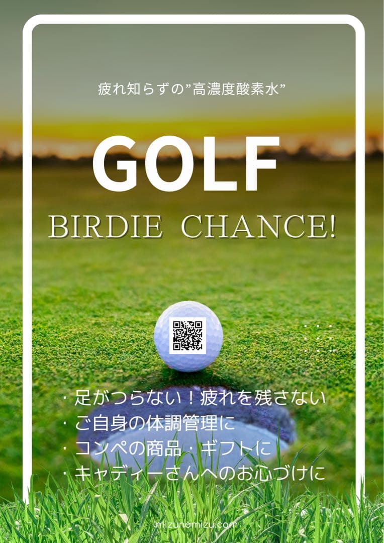 【新品】みずのみず GOLF BIRDIE CHANCE! 500ml✖️24本