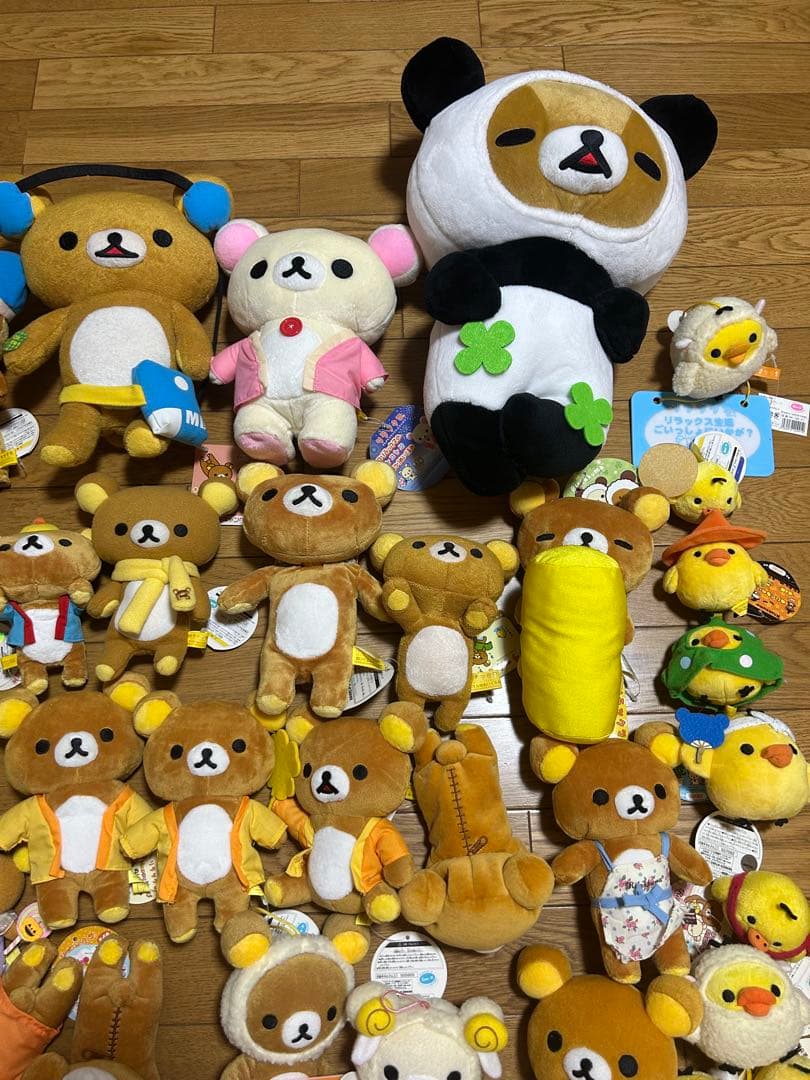 リラックマ　コリラックマ　キイロイトリ　ペンギン　アヒルぬいぐるみ　計100点‼️