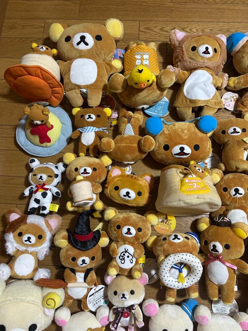 リラックマ　コリラックマ　キイロイトリ　ペンギン　アヒルぬいぐるみ　計100点‼️