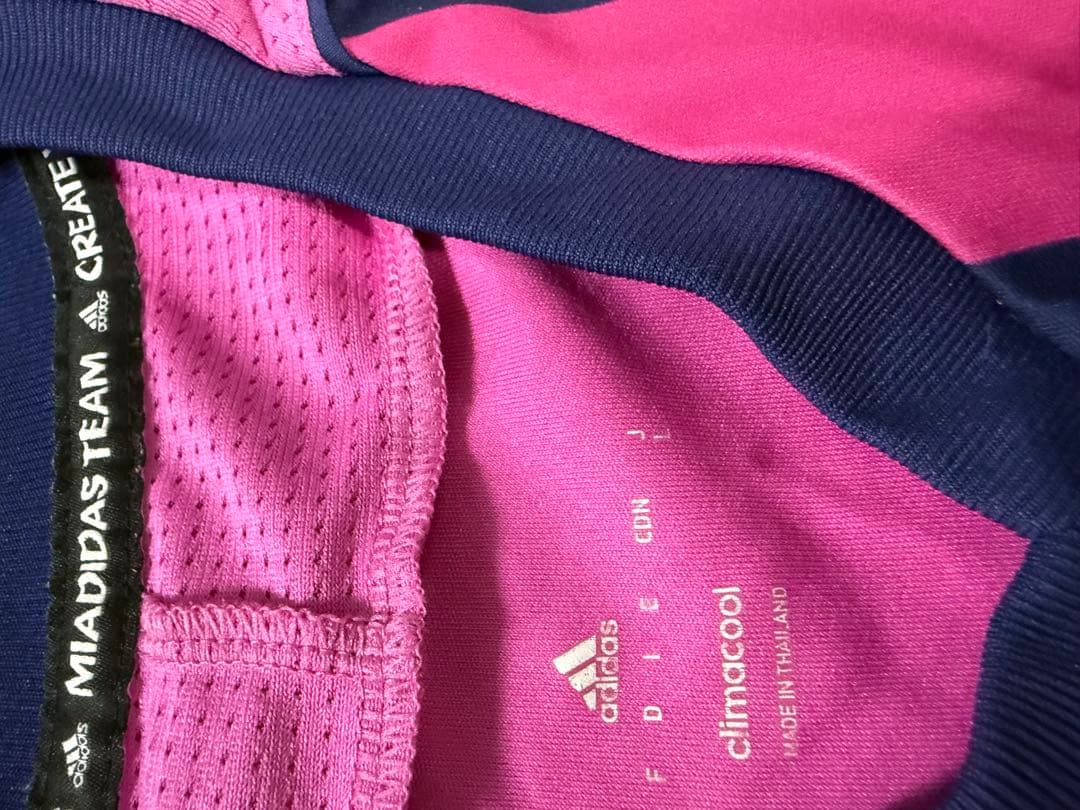 佐野日大高校サッカー部　ユニフォームピンク青セット