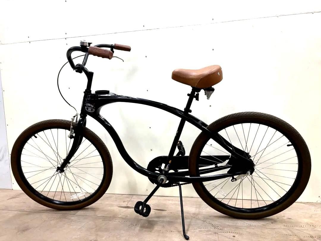 クラシッククルーザー 自転車 26インチ ブラック