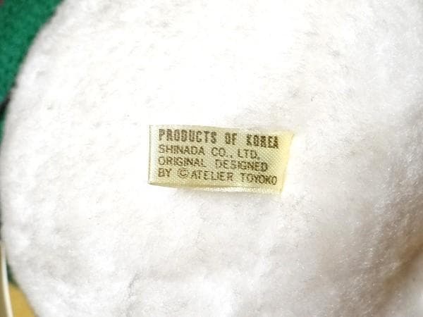 新品 80年代 ビンテージ 韓国製 シナダ 雪だるまちゃん ぬいぐるみ 当時物