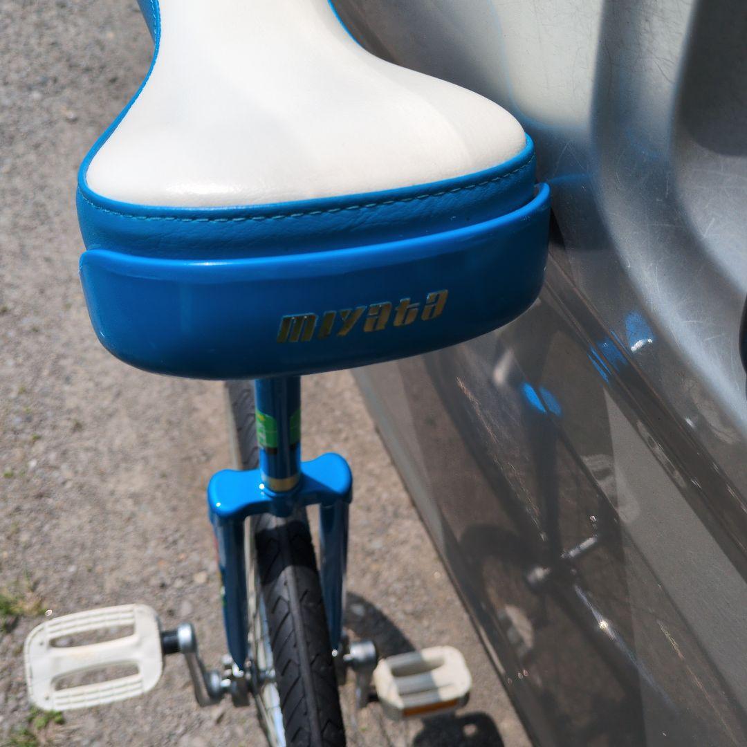 【値下げ】MIYATA 一輪車 フラミンゴ　青　ミヤタ　ブルーカラー　24インチ