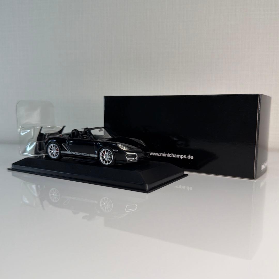 ミニカー Porsche Boxter Spyder 2010 Black /PMA