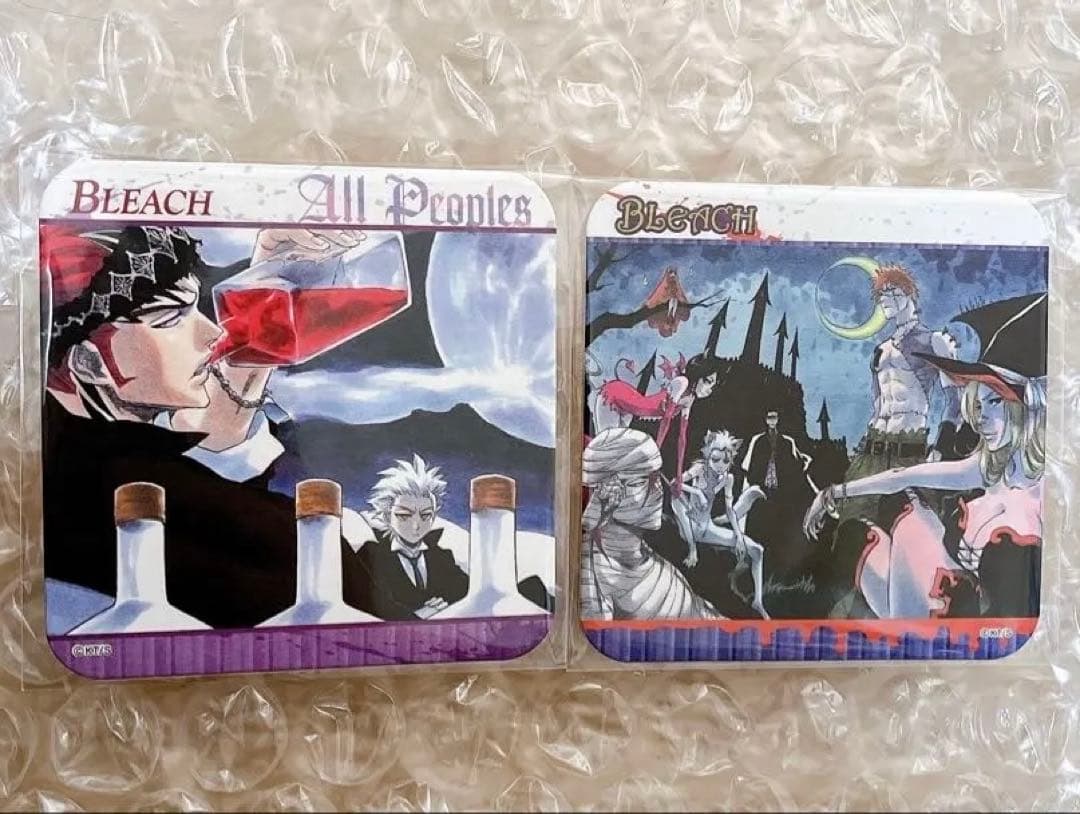 BLEACH アートコースター 原作柄 黒崎一護日番谷冬獅郎阿散井恋次ルキア雨竜