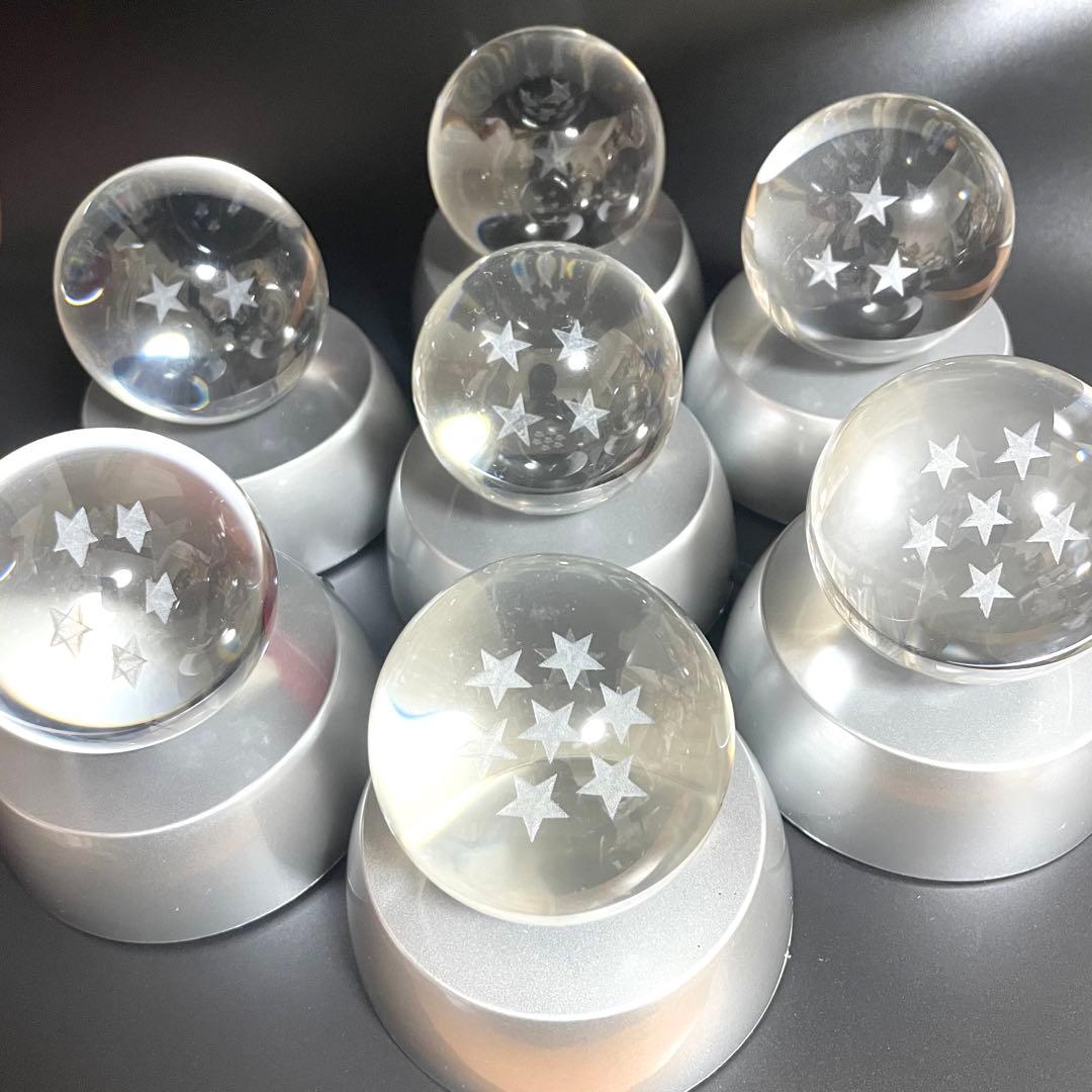 ドラゴンボール 七星球 7種セット ガラス製 台座付き