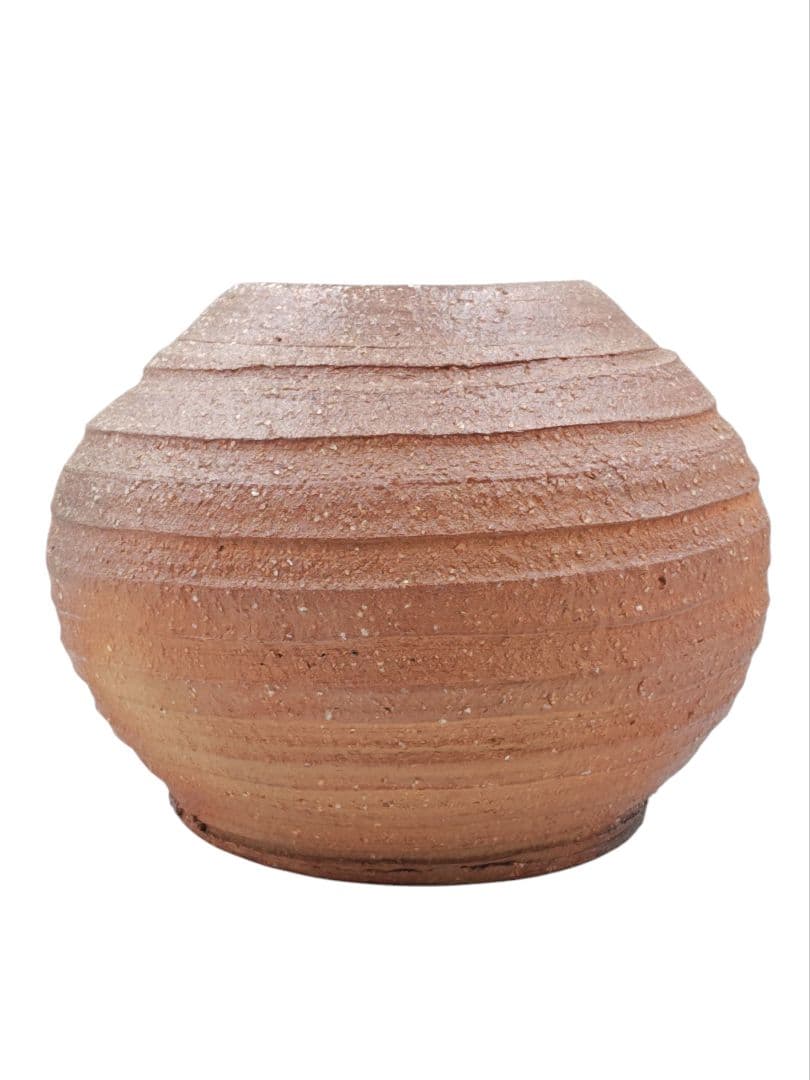 【太田實】『信楽 大壷』在印 桐共箱 真作保証 花器 花瓶 壺 洋画家 大阪