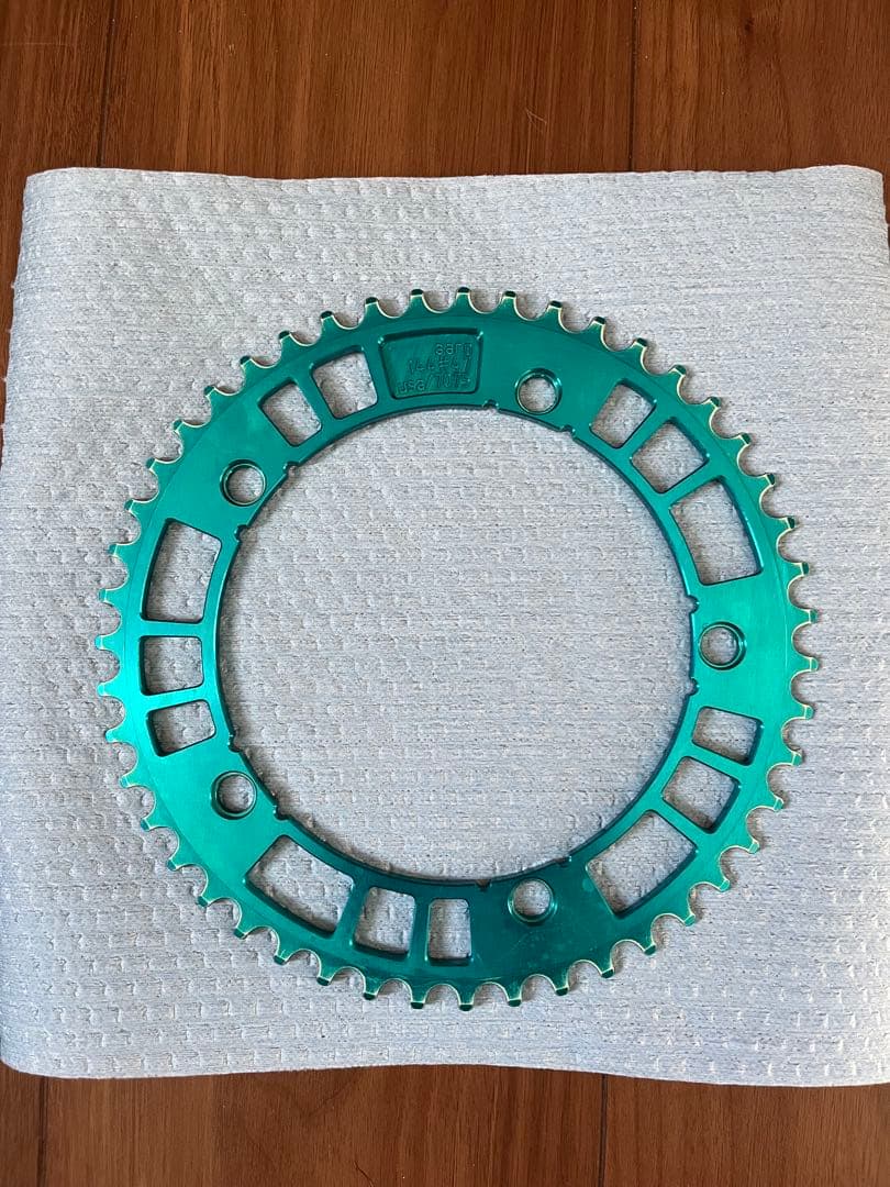 aarn チェーンリング　PCD144 47T ターコイズブルー