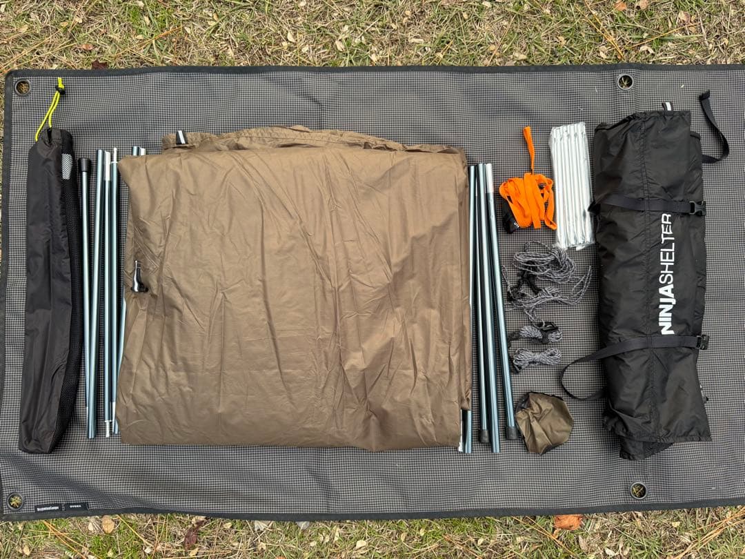 パーゴワークス ニンジャシェルター ダークベージュ＋ニンジャスティック