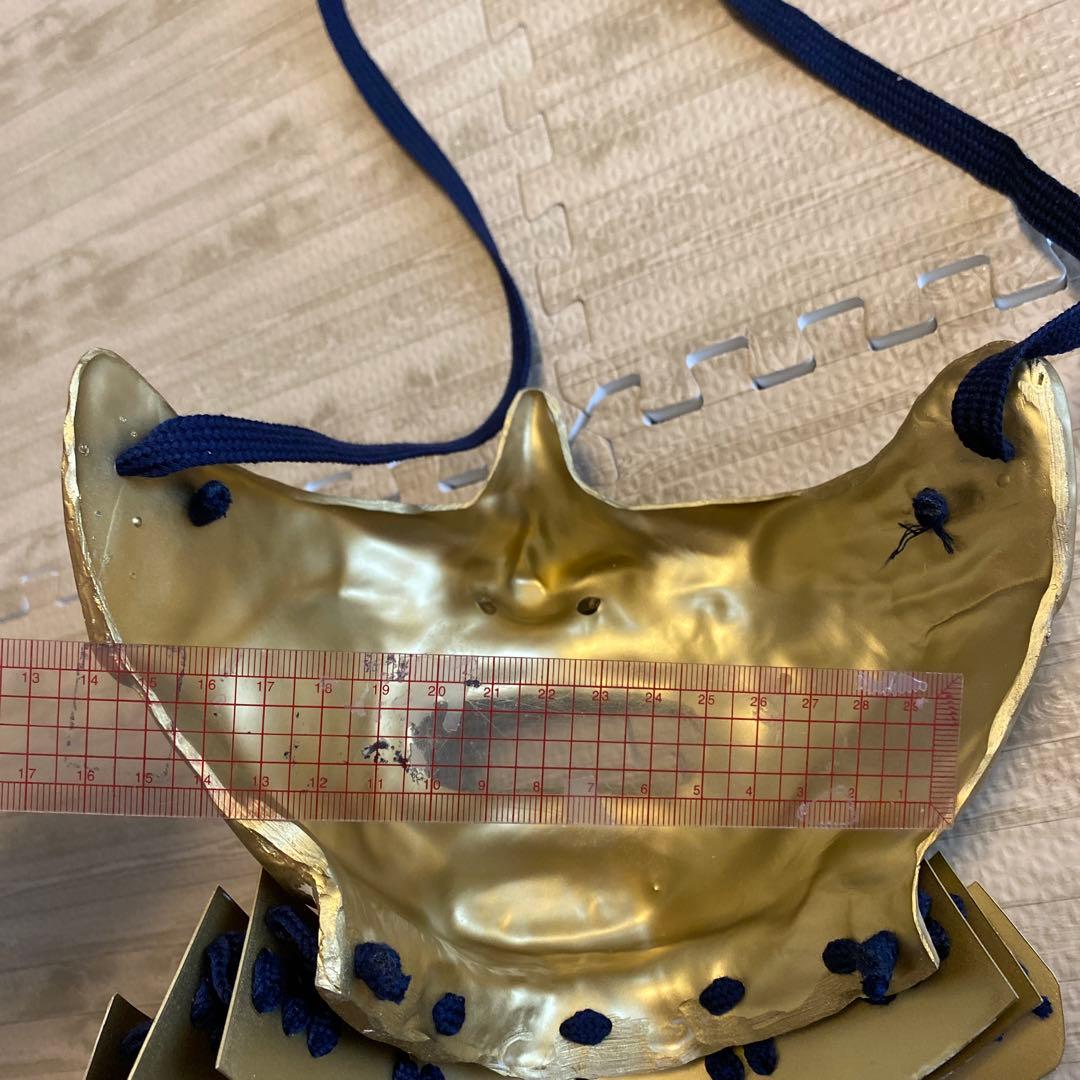 【着用可能】手作り　武具　鎧兜　甲冑　等身大　半頬　面頬　mempo mask