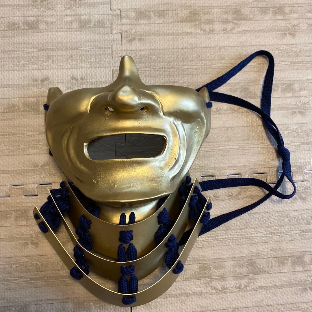 【着用可能】手作り　武具　鎧兜　甲冑　等身大　半頬　面頬　mempo mask