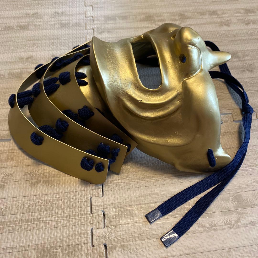 【着用可能】手作り　武具　鎧兜　甲冑　等身大　半頬　面頬　mempo mask