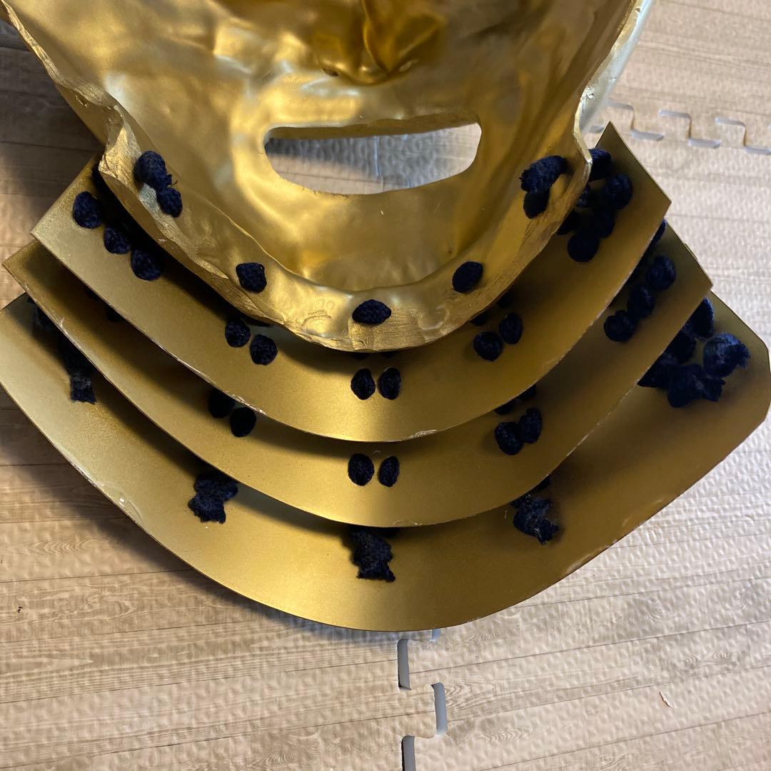 【着用可能】手作り　武具　鎧兜　甲冑　等身大　半頬　面頬　mempo mask