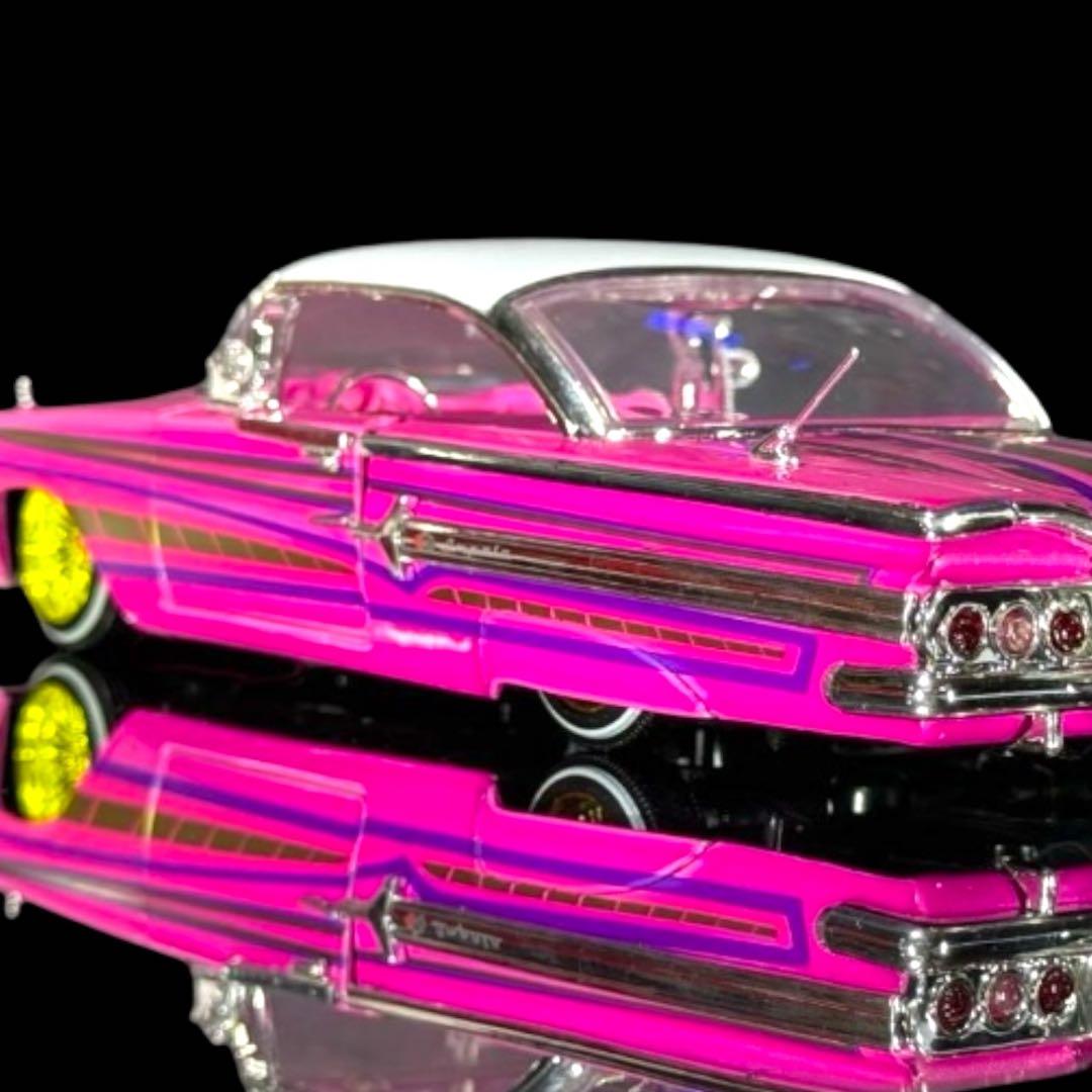 Jada Toys《 '60 シボレー インパラ ローライダー 桃 》 #開封品