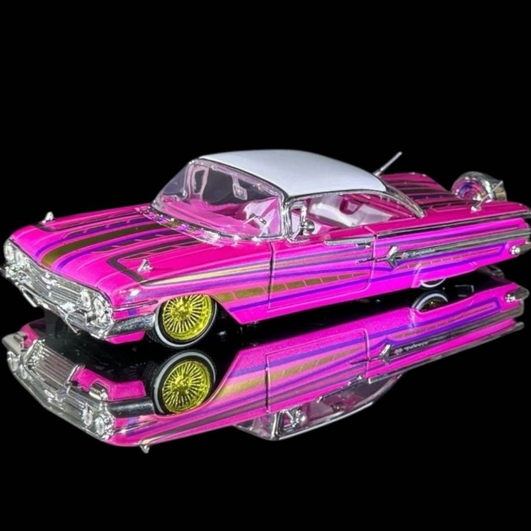 Jada Toys《 '60 シボレー インパラ ローライダー 桃 》 #開封品