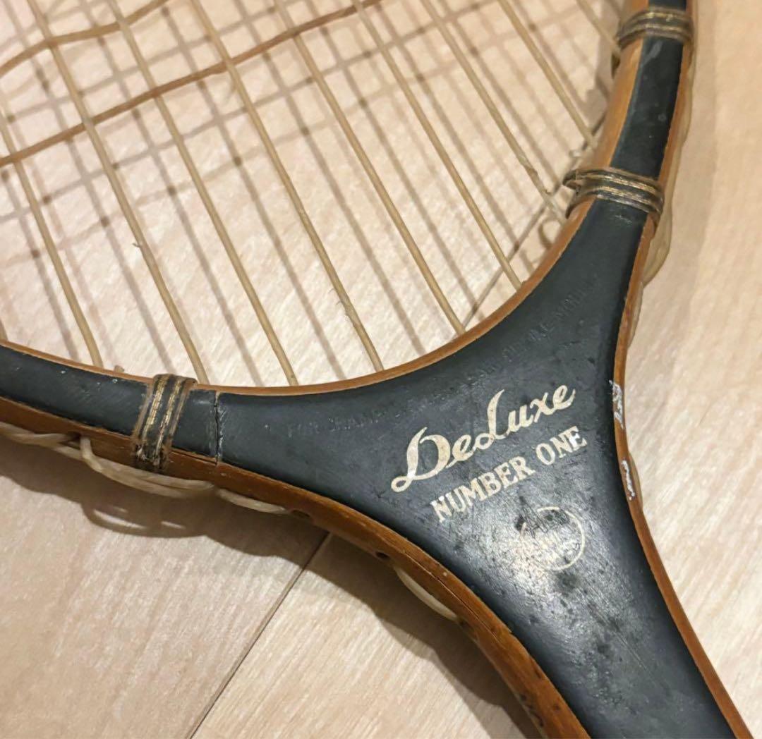 KAWASAKI DELUX NUMBERONE 木製テニスラケット no100