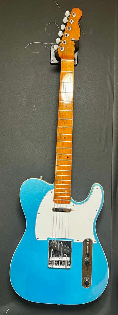 テレキャスタータイプ バインディング エレキギター ライトブルー