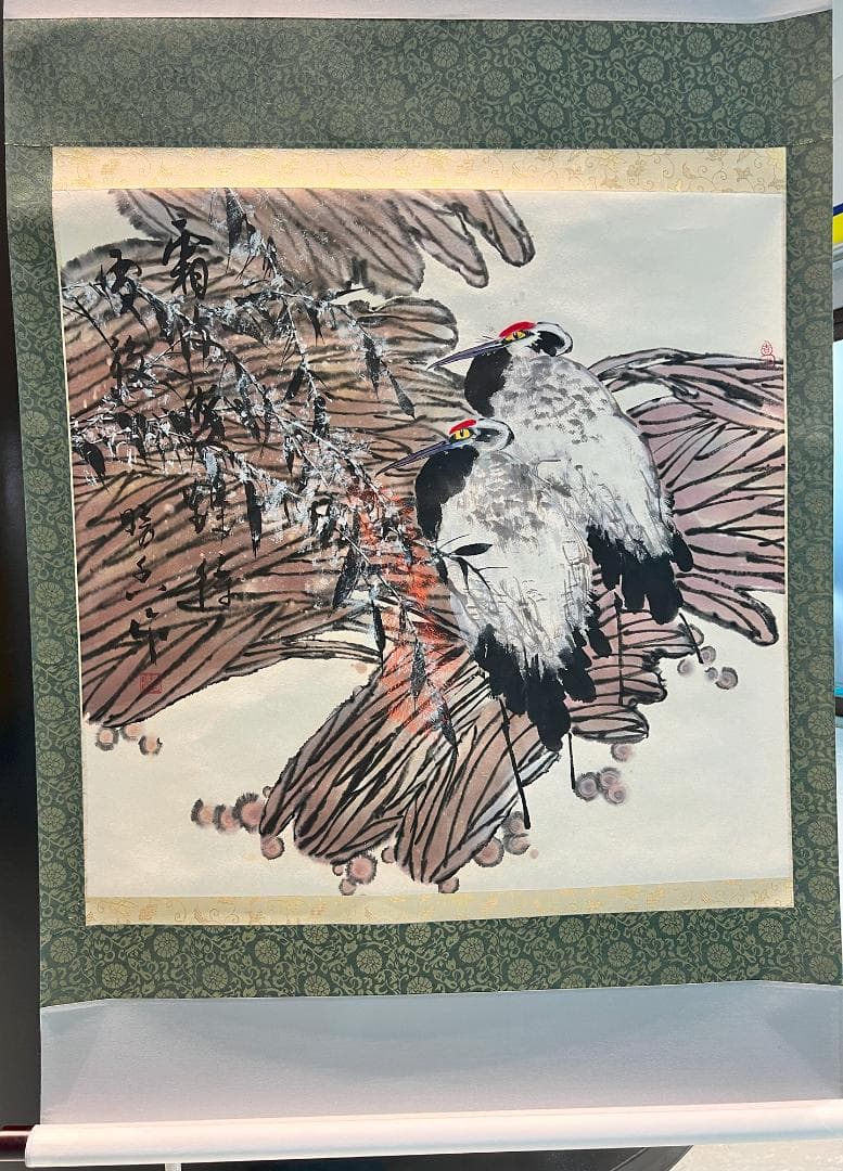 掛軸 晴風「昭和時代」手描き水墨画 世界に二つとない宝物