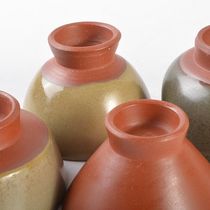 佐渡無名異焼　人間国宝　金渓堂　伊藤赤水　徳利　酒器　共箱　2点　VR7386F