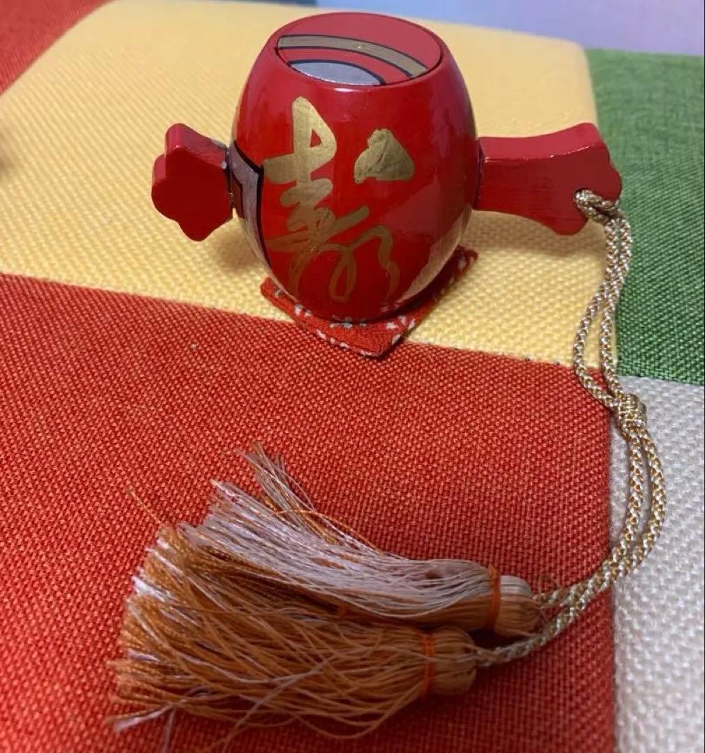 縁起物　一寸法師　打ち出の小槌　アンティーク　打出の小槌　コレクションケース付き