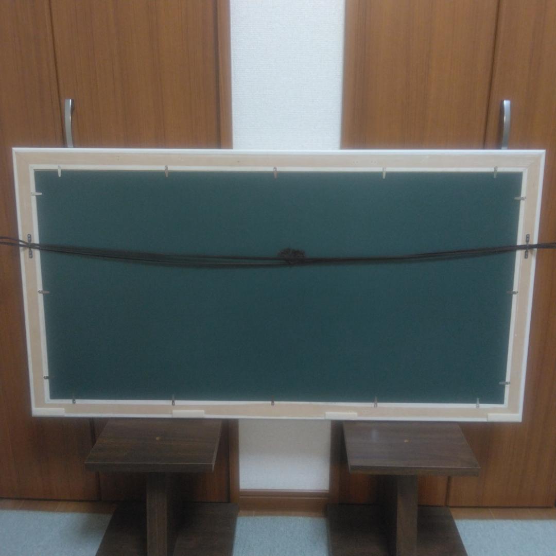 笹倉鉄平　マヨール広場　中古　大判　高級額装アートポスター