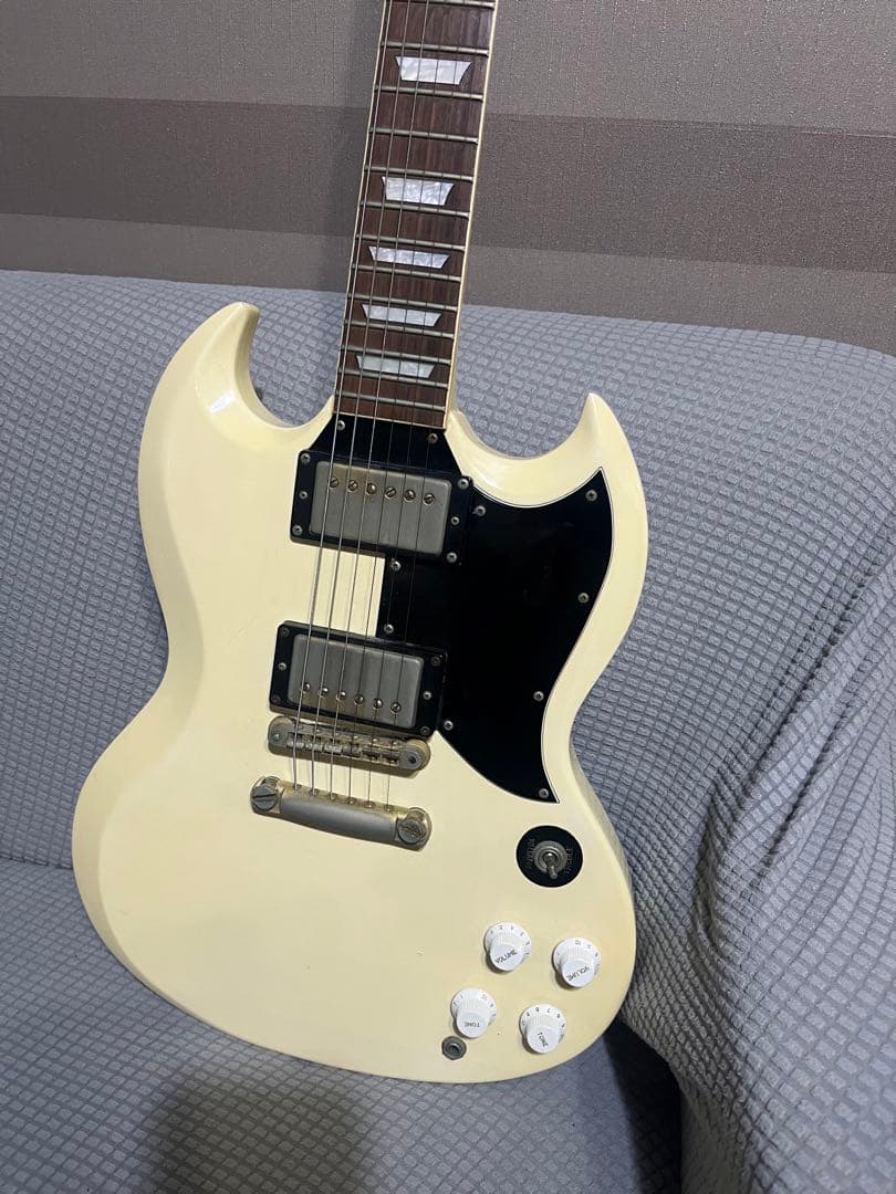 アイボリー エレキギター ハムバッカー