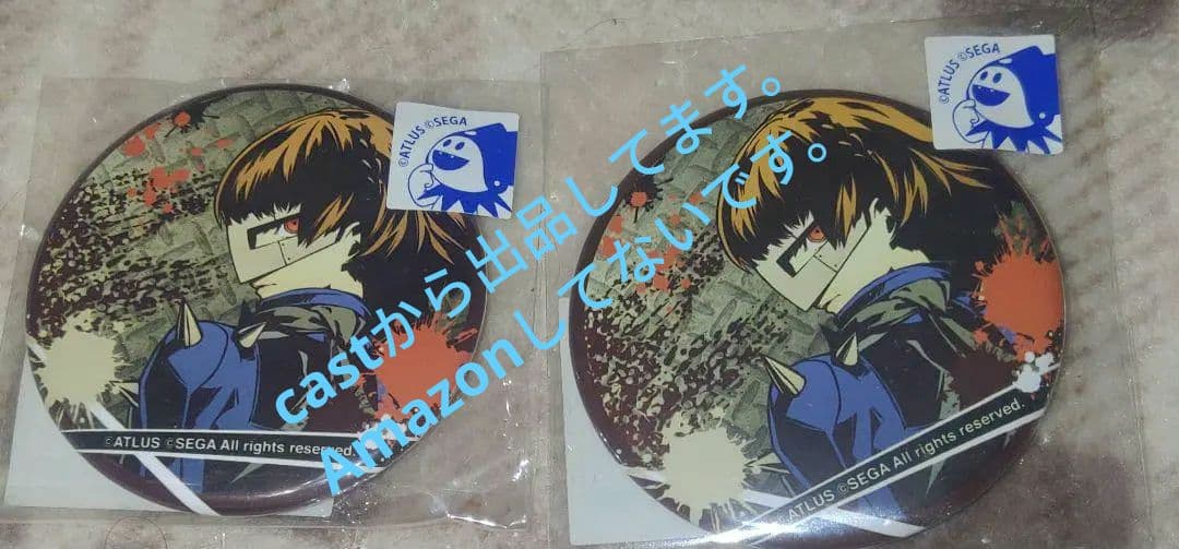 ペルソナ5 総攻撃 新島真 缶バッジ コトブキヤ クイーン 2個セット