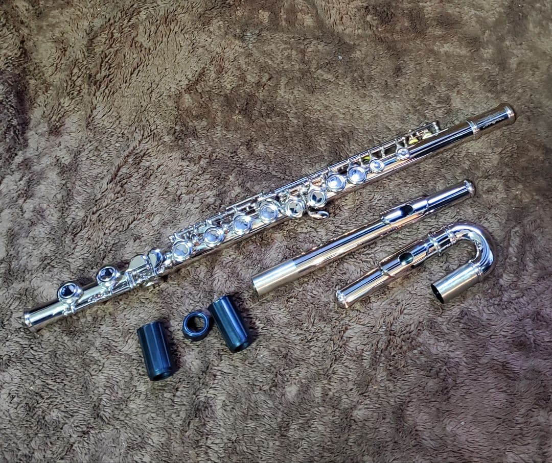 【ほぼ新品】JINXIN フルート U字 頭部管　セット