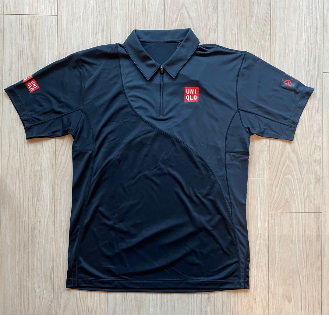 ユニクロ【ジョコビッチ】テニスウェア上下セット　黒　メンズLサイズ