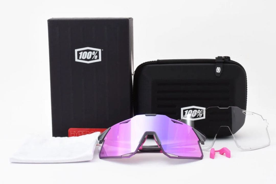 ワンハンドレッド サングラス hypercraft Purple 100%