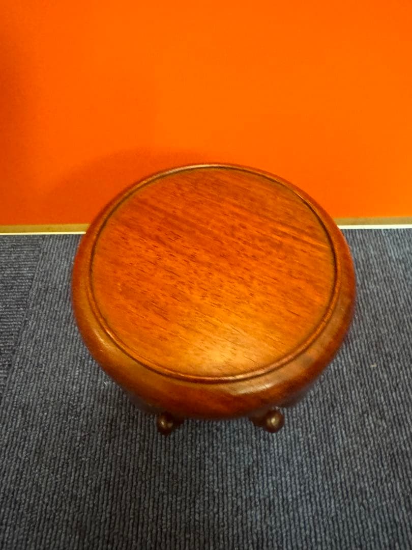 1623 花梨　唐木　天然木　ミニ花台　飾台　香炉台　中国美術