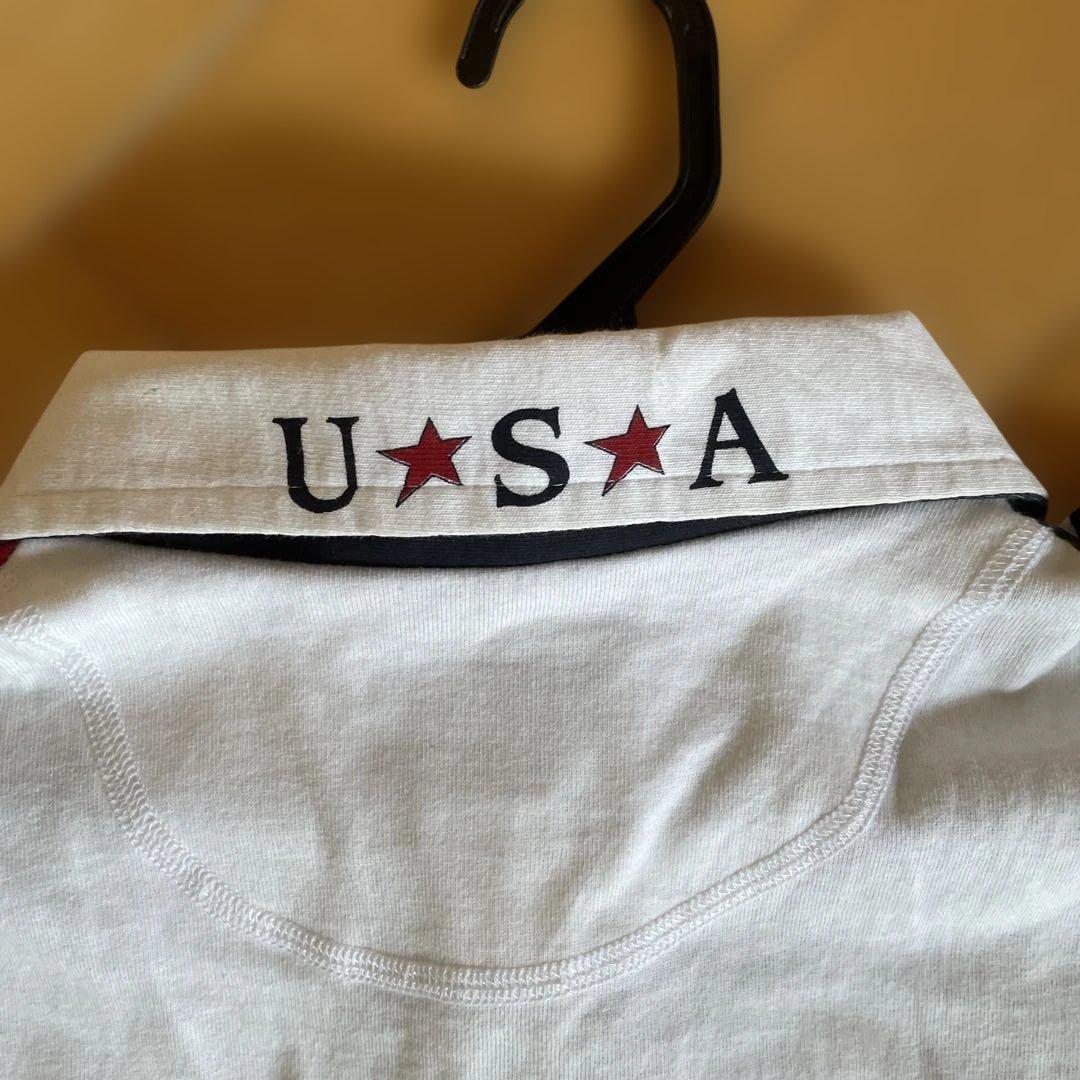 Calhoun アメリカ国旗ラガーシャツ XL ポロシャツ