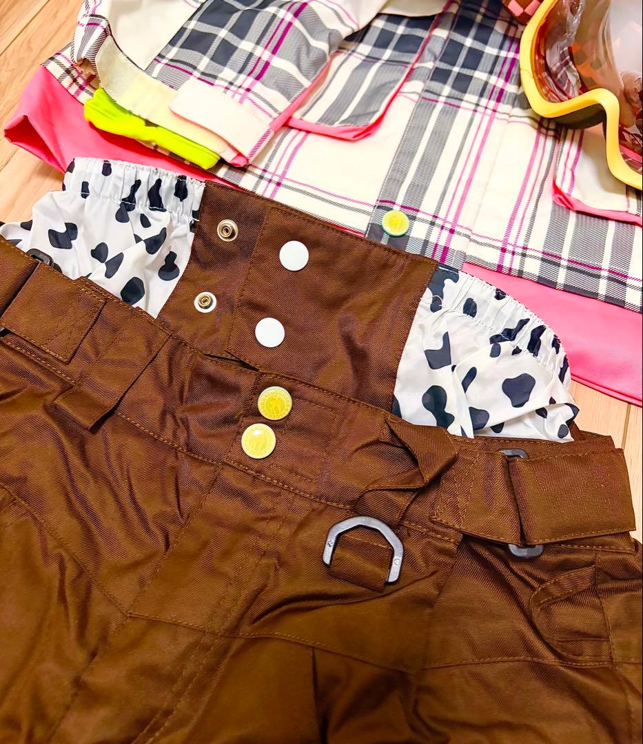 【モテ確定5点セット】スノボウェア上下、ゴーグル、手袋、ニット帽セット